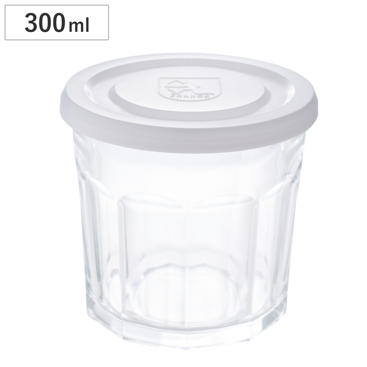 ジャムジャー ホワイトキャップ ジャム瓶 S 300ml ARC 保存容器 ガラス製
