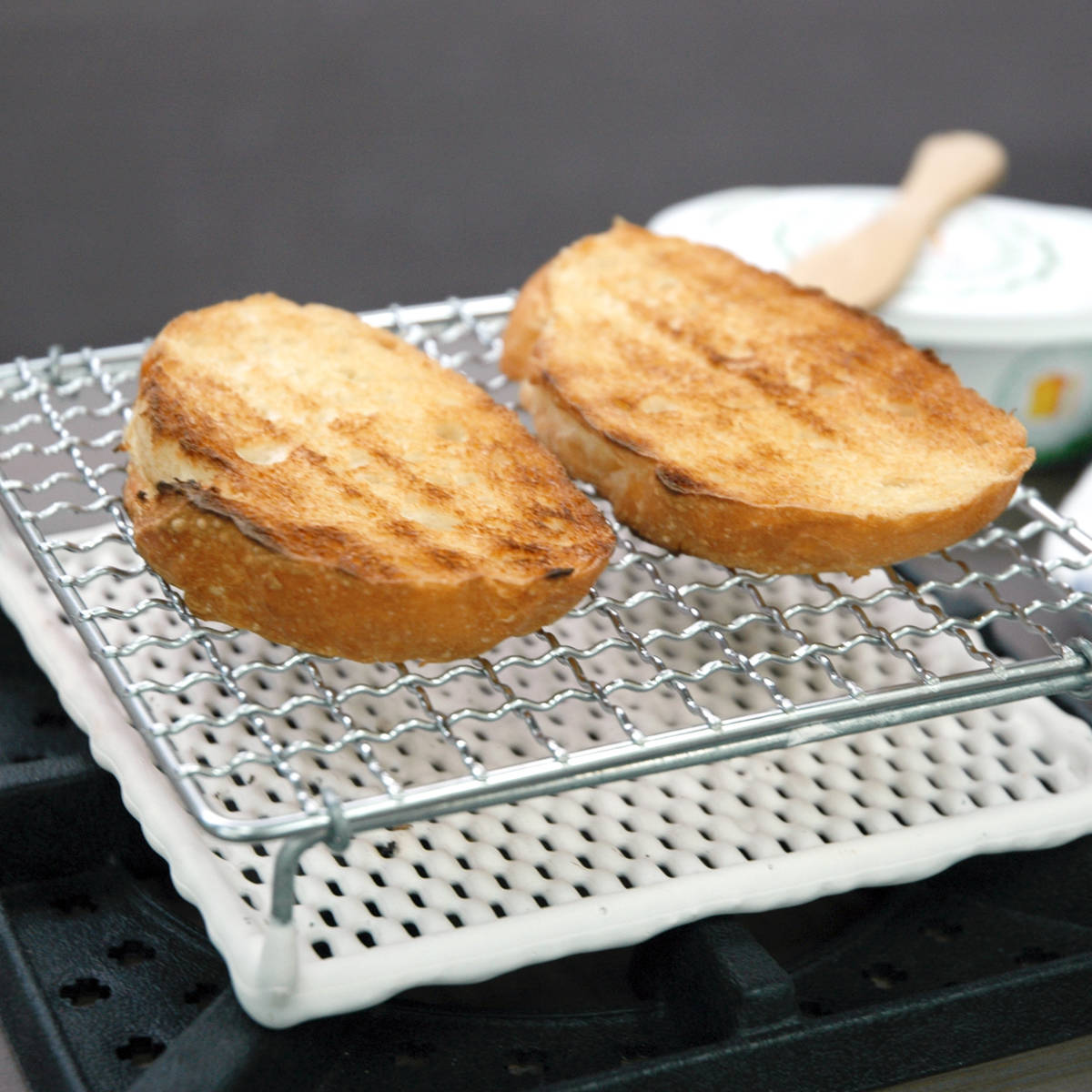 セラミック焼き網 小 15cm ガス火専用 日本製 （ 直火専用 焼き網