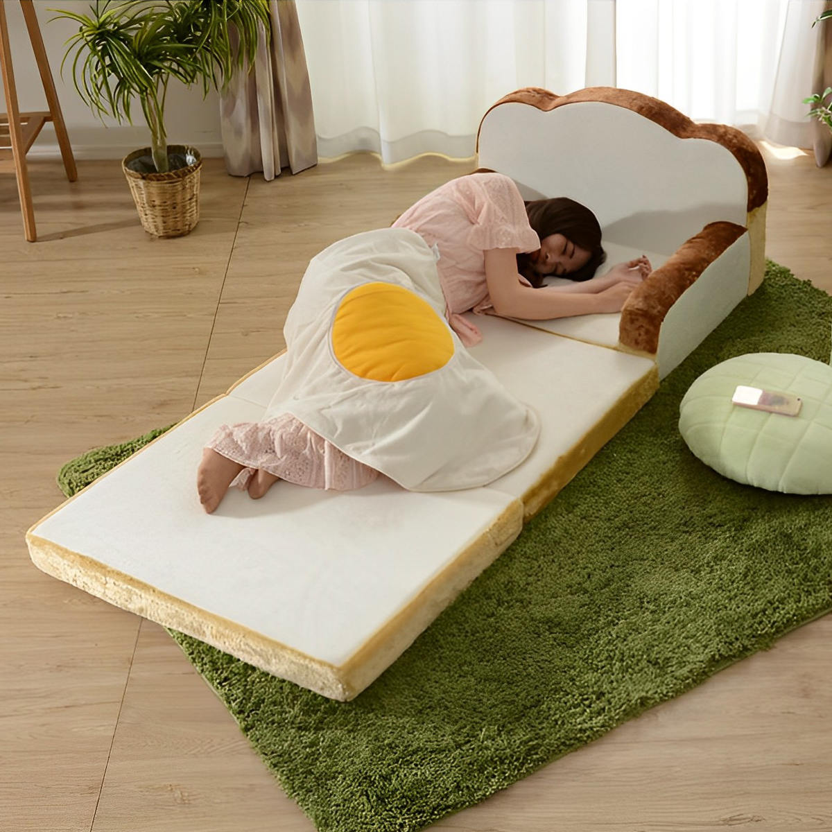 セルタン ソファーベッド 食パン型 ソファ 幅80cm （ 食パン型ソファ