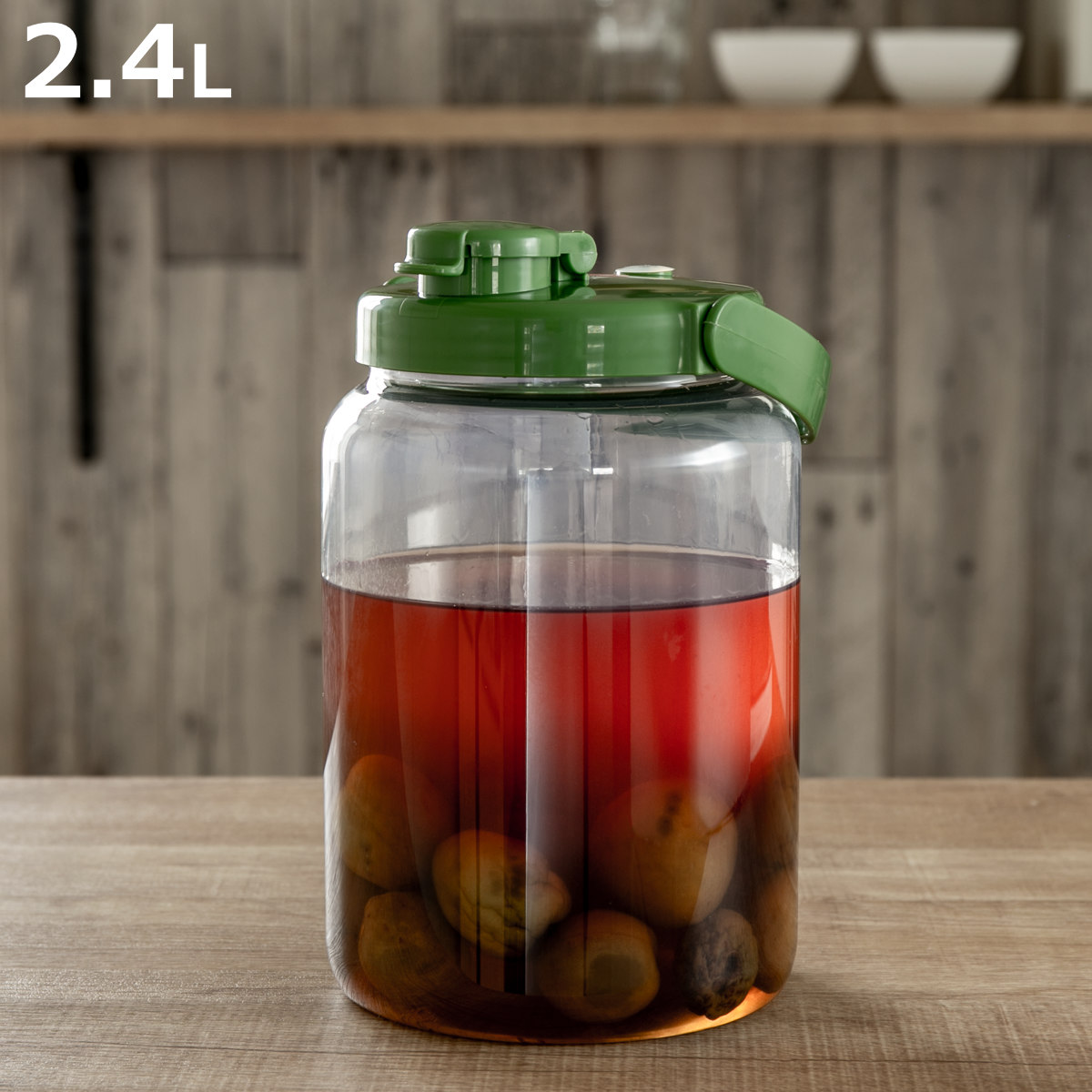 TAKEYA（タケヤ） 梅酒容器 液体密封容器 R型 2.4L プラスチック製