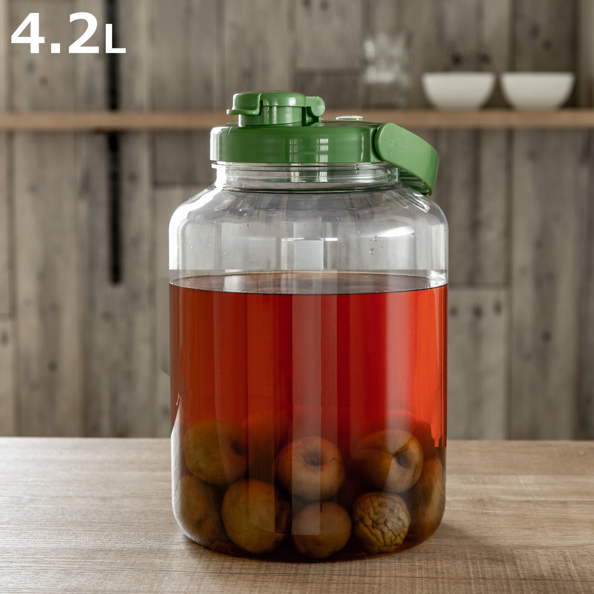 TAKEYA（タケヤ） 梅酒容器 液体密封容器 R型 4.2L プラスチック製