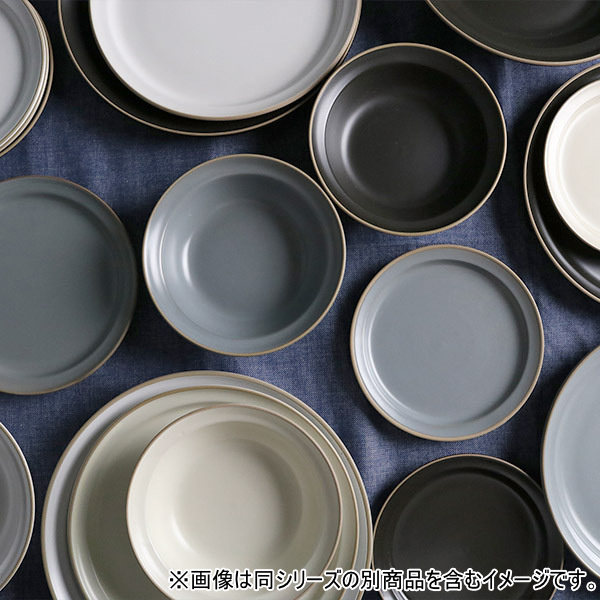 プレート 22cm L エッジライン 陶器 食器 同色5枚セット （ 食洗機対応