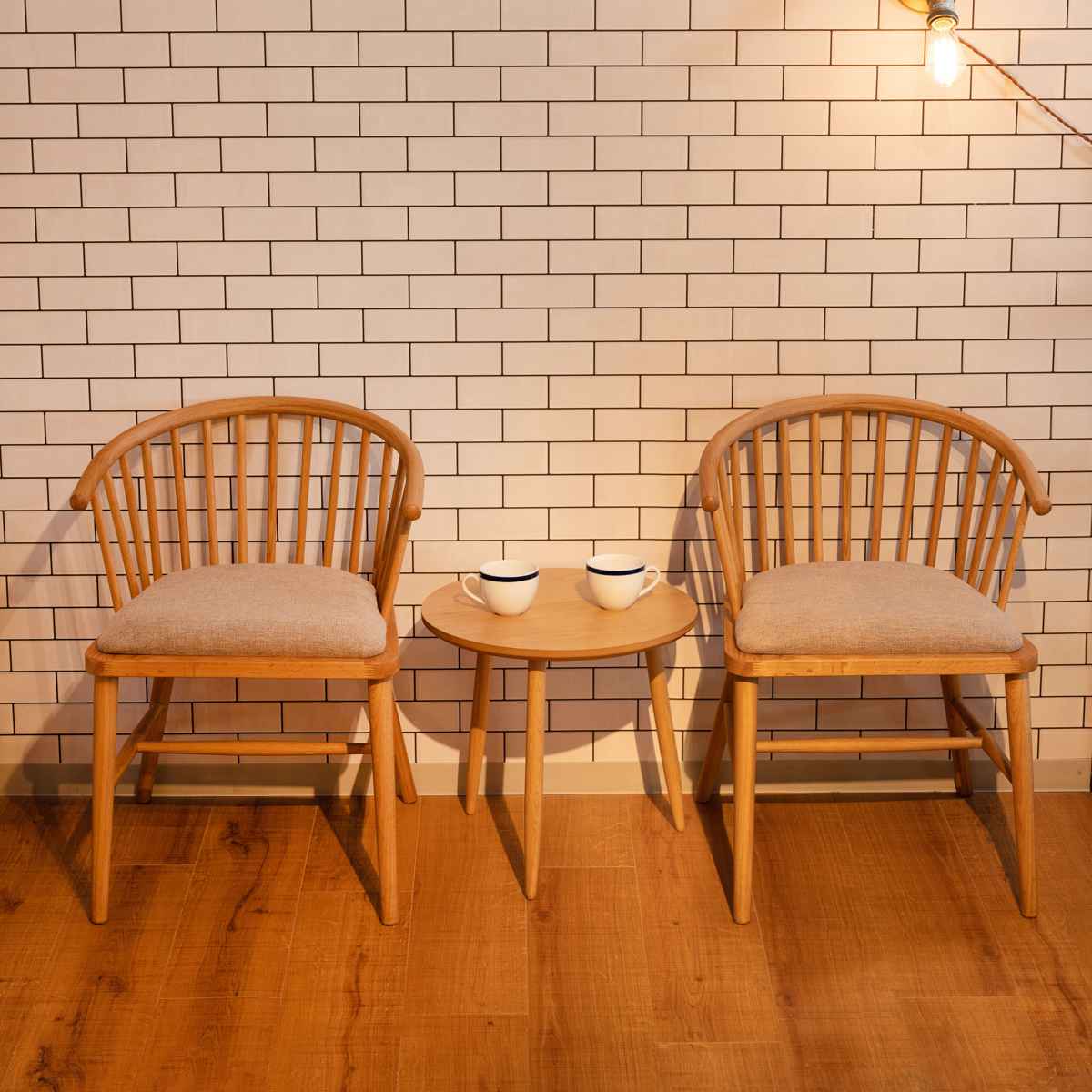 ダイニングチェア 椅子 天然木 ソフトレザー ファブリック 座面高47cm