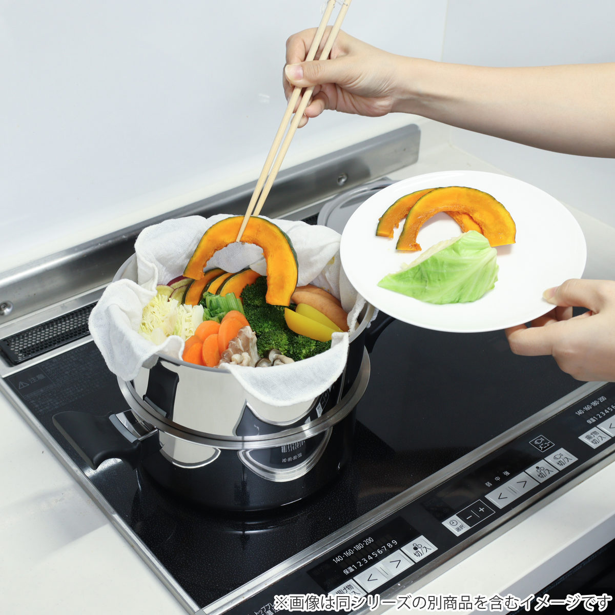両手鍋 20cm サンク・クーシュ UMIC ユミック IH対応 シチューポット （ ガス火対応 浅型両手鍋 調理器具 ）の画像