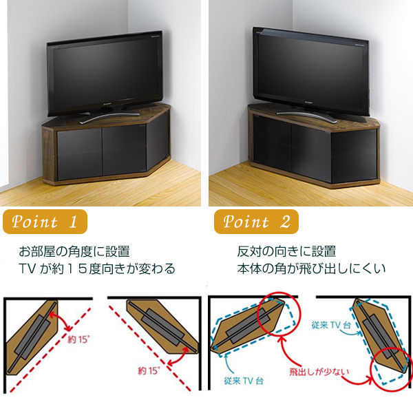 朝日木材加工 テレビ台 ローボード 木目調 スモークガラス ラシーヌ