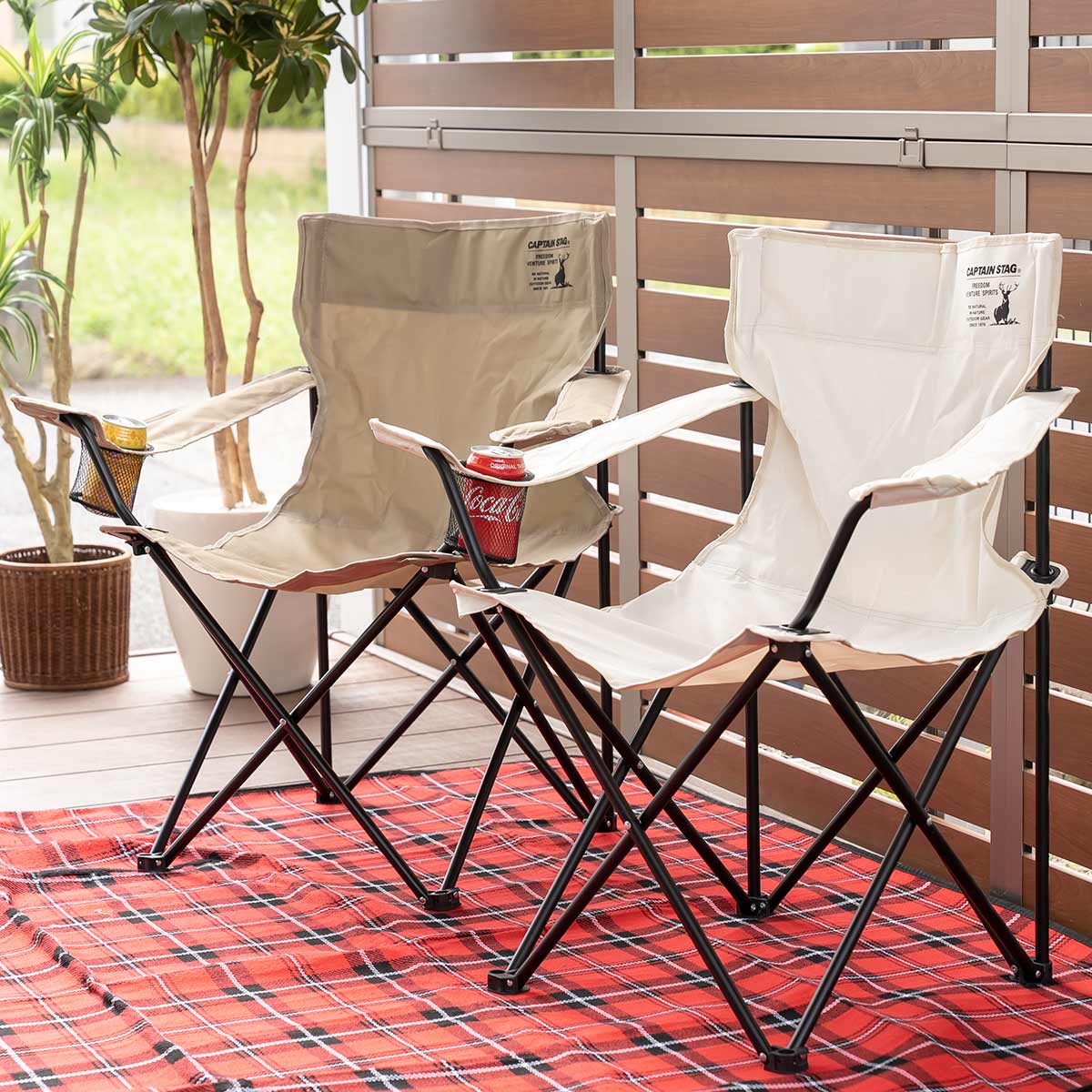 CAPTAIN STAG（キャプテンスタッグ） ラウンジチェア ホワイト CS