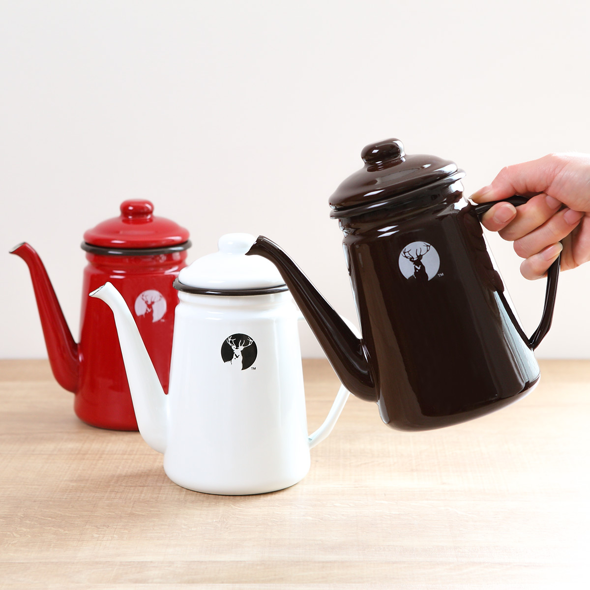 CAPTAIN STAG（キャプテンスタッグ） ホーローコーヒーポット やかん