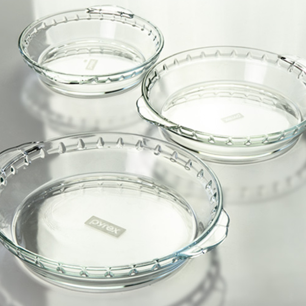 PYREX（パイレックス） グラタン皿 大皿 23cm 丸 耐熱ガラス オーブン