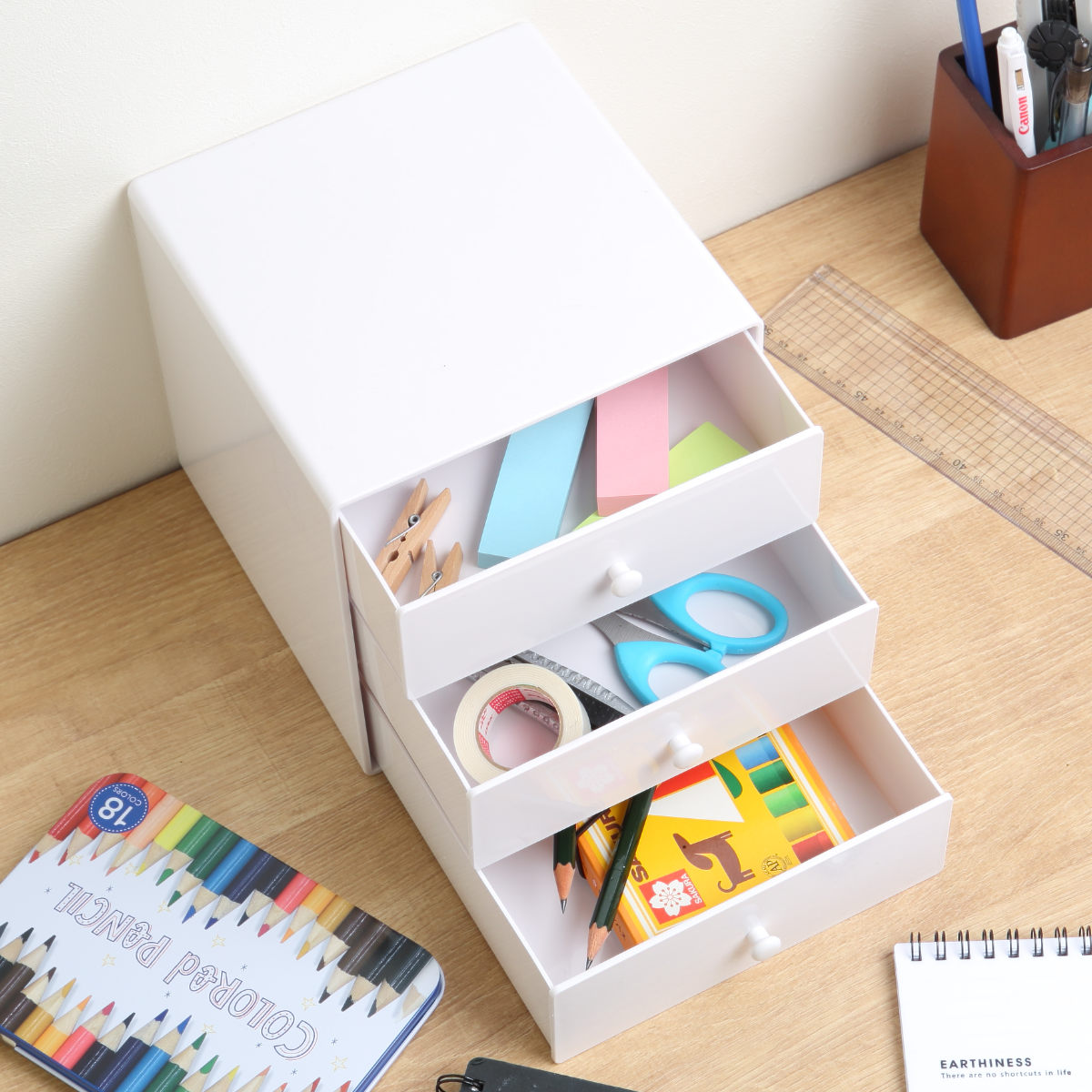 タイガークラウン 小物収納 幅16.5×奥行16.5×高さ16.5cm ホーム