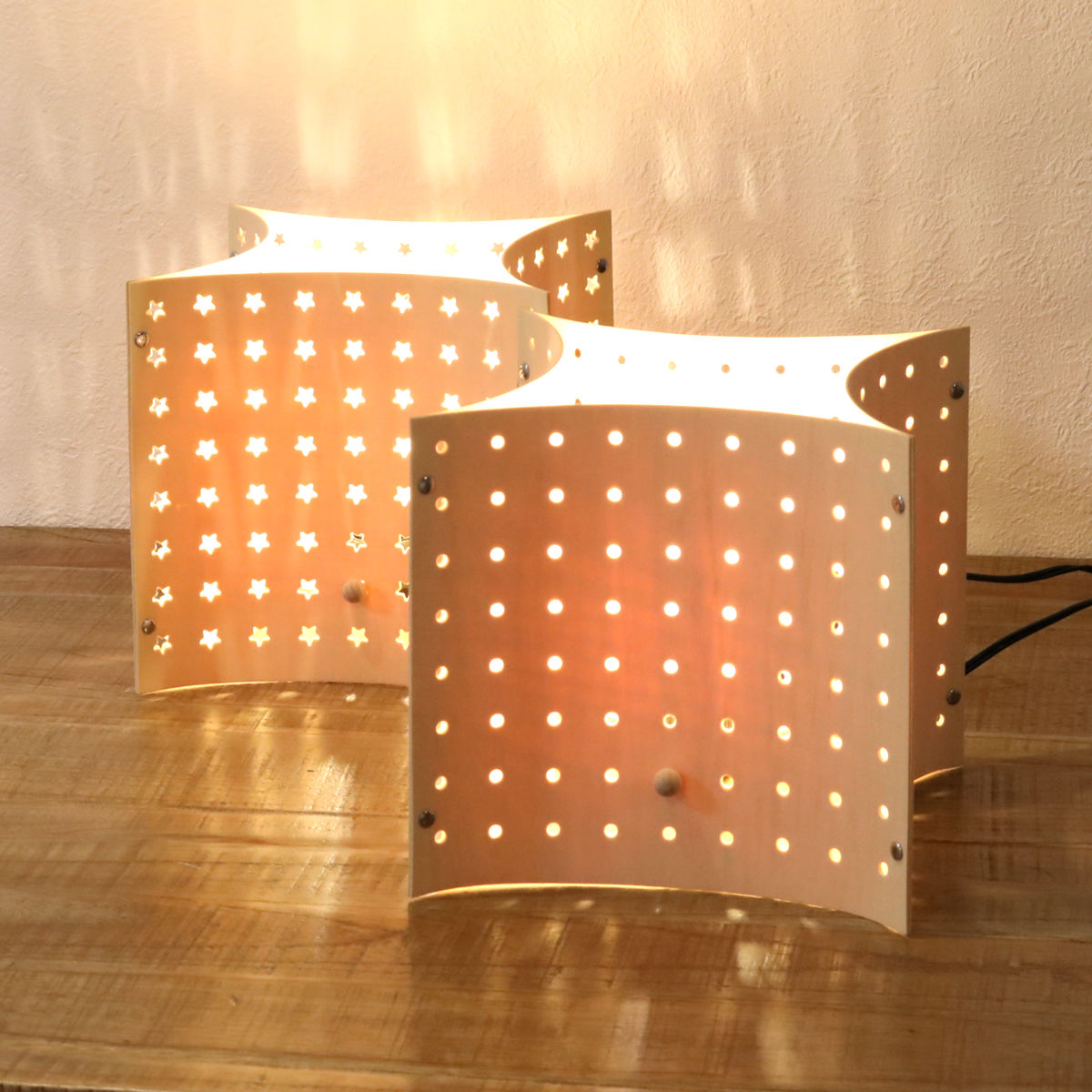 照明 LED パンチング テーブルランプ テーブルライト ラウンド （ 照明器具 卓上 ライト スタンドライト ）