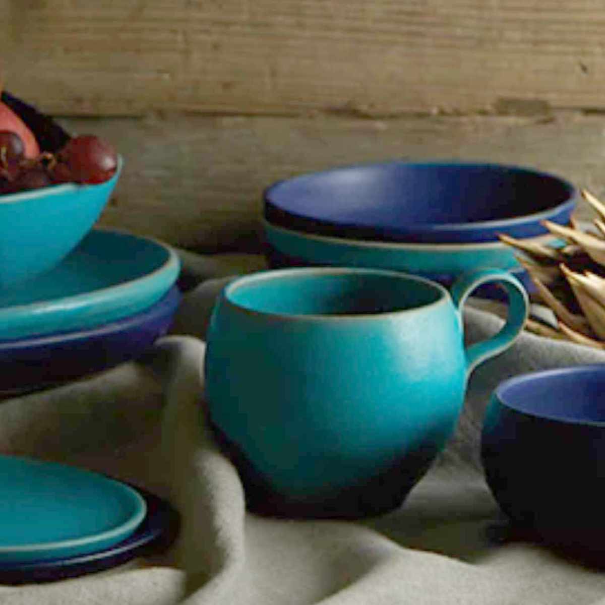 マグカップ 470ml Blueシリーズ 陶器 食器 笠間焼 日本製 （ マグ