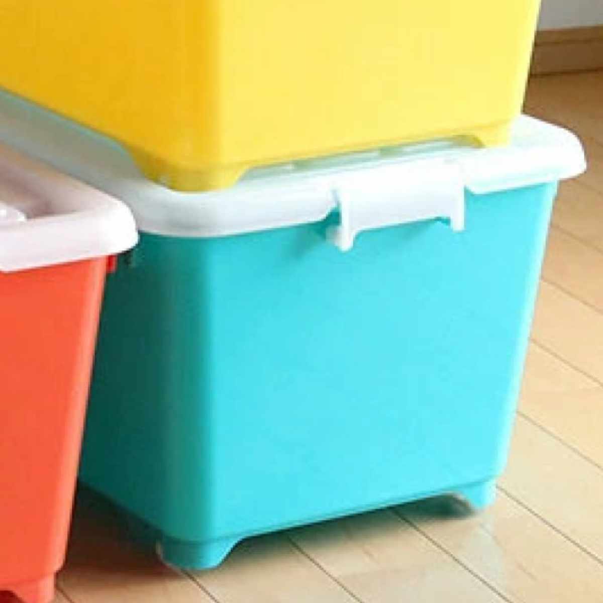 収納ボックス ふた付き 同色3個セット 約 幅40×奥行74×高さ31cm