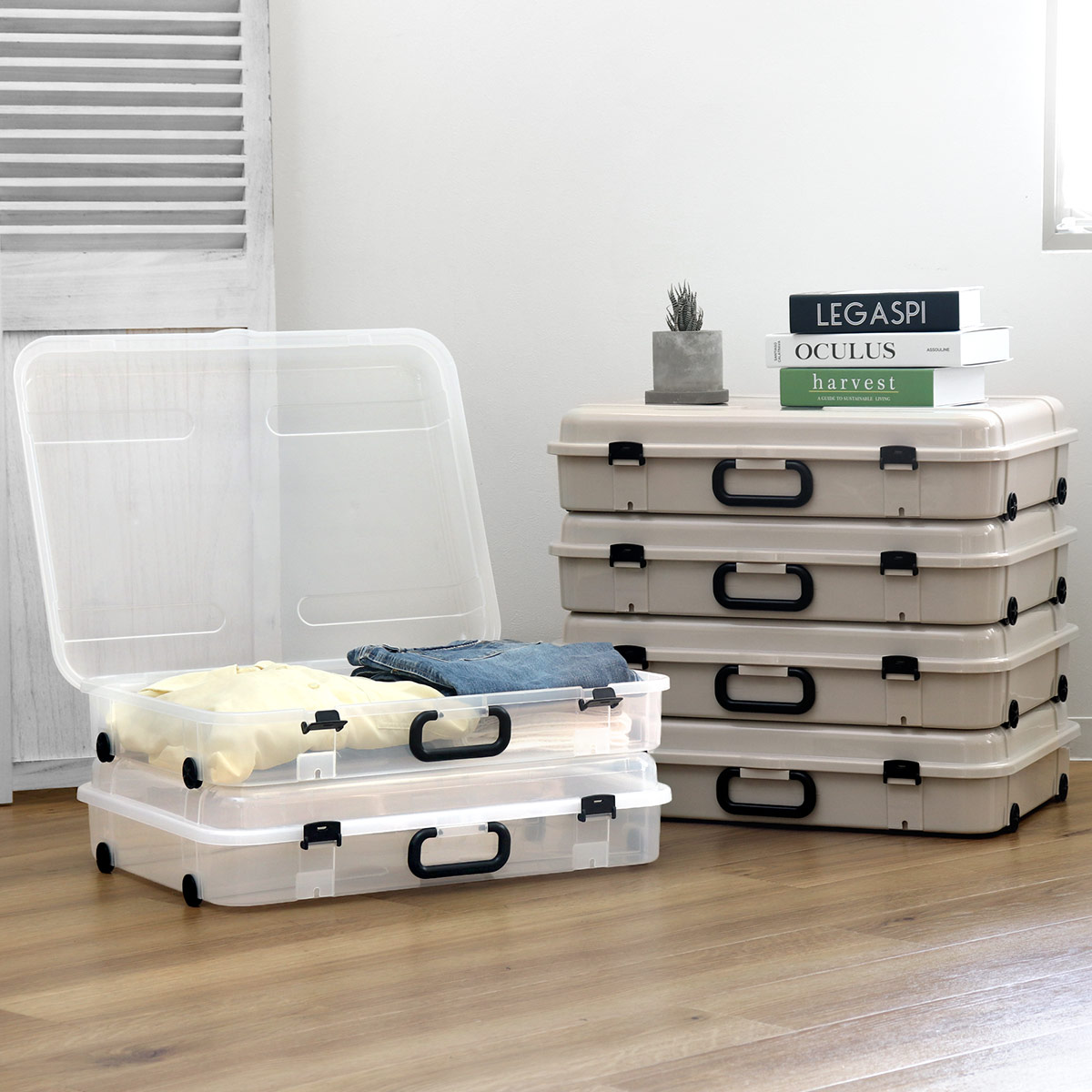 平和工業 収納ケース 約 幅60×奥行45×高さ14cm クローズケース