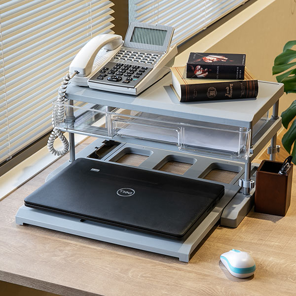 パソコンラック 卓上 約 幅49×奥行33×高...の詳細画像3