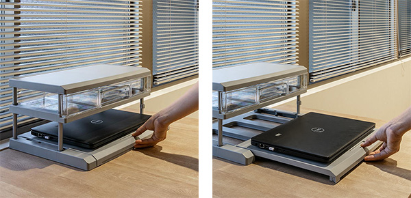 パソコンラック 卓上 約 幅49×奥行33×高...の詳細画像4