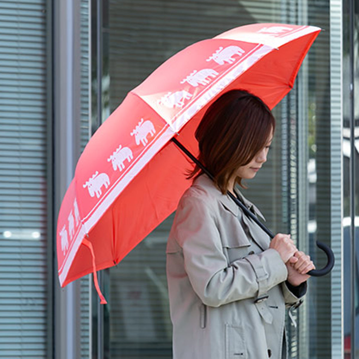 アンファンス 傘 晴雨兼用 逆さに開く2重傘 circus×moz サーカス 長傘