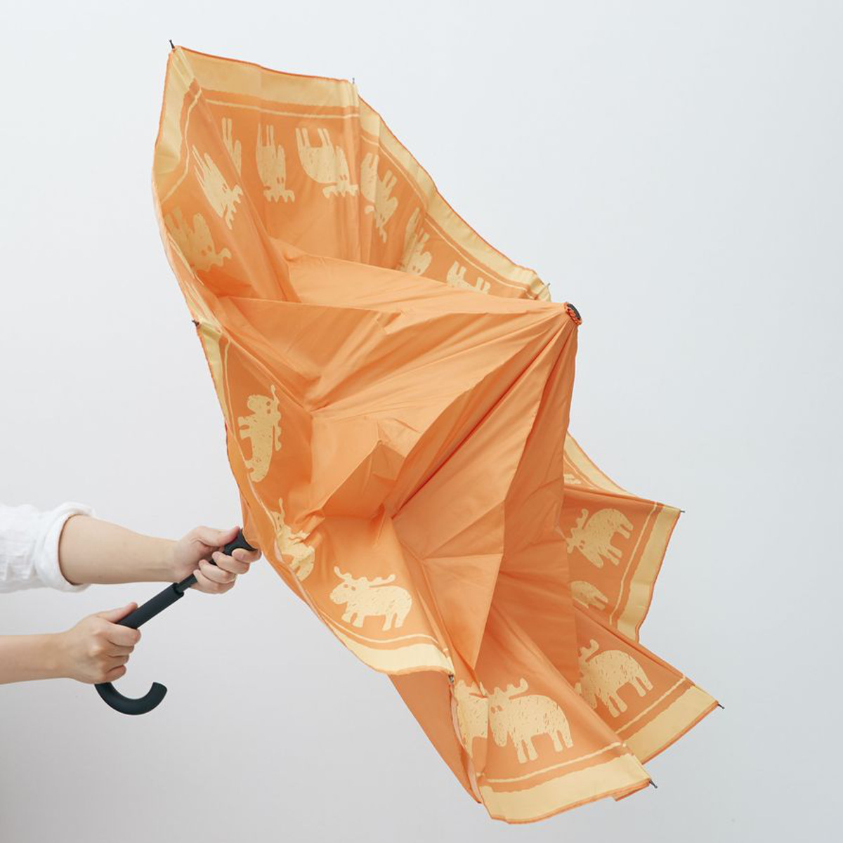 傘 晴雨兼用 逆さに開く2重傘 circus×...の詳細画像5