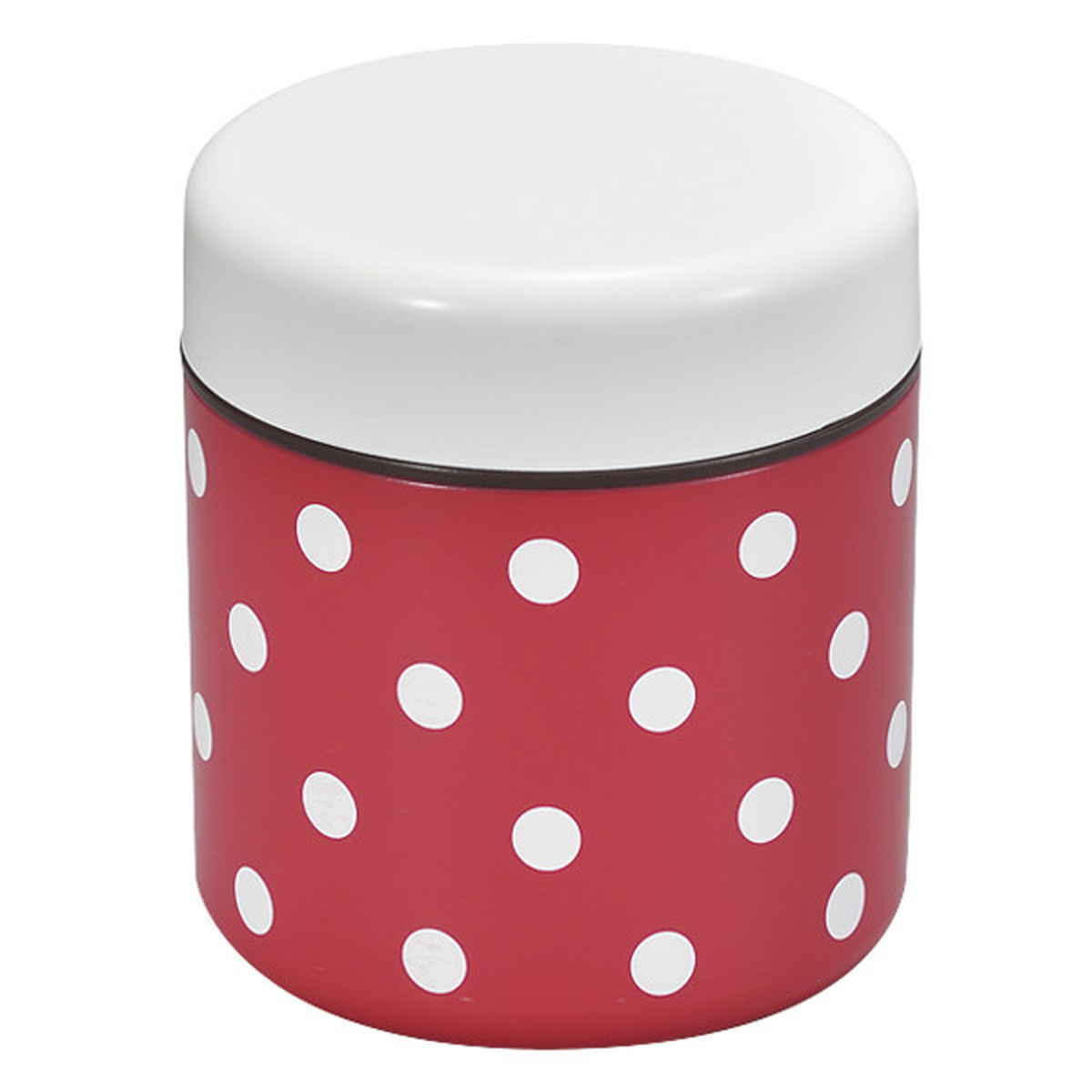 お弁当箱 ダブルウォールランチ ドット 2段 550ml レッド （ 弁当箱