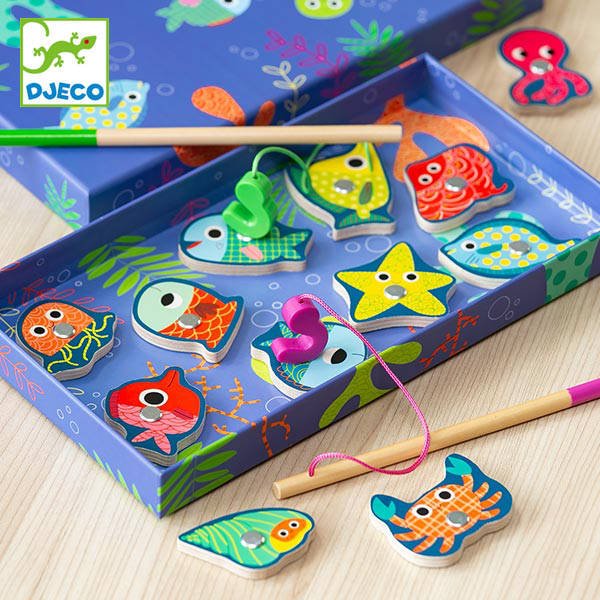 魚釣り おもちゃ カラーフィッシングゲーム 子供 マグネット 知育玩具 ジェコ Djeco 子ども 魚釣りゲーム キッズ 磁石 木製 お弁当グッズのカラフルボックス 通販 Yahoo ショッピング