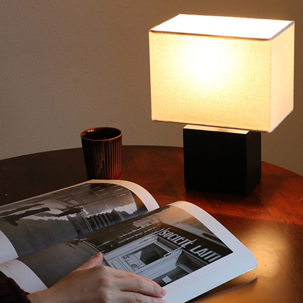 キシマ（KISHIMA） 照明 テーブルランプ LED対応 スクエア スタンド
