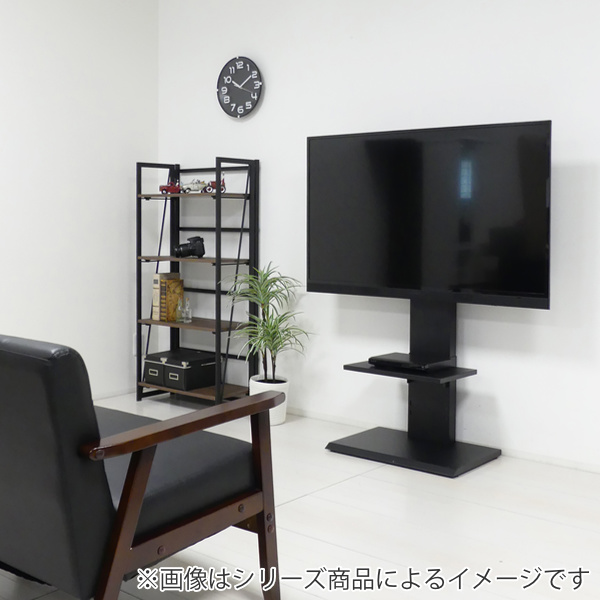 クロシオ テレビスタンド 壁掛け風テレビ台　ハイタイプ 60型対応　棚板付 クロシオ テレビ台 壁掛け風 テレビラック 60V型対応 ハイタイプ