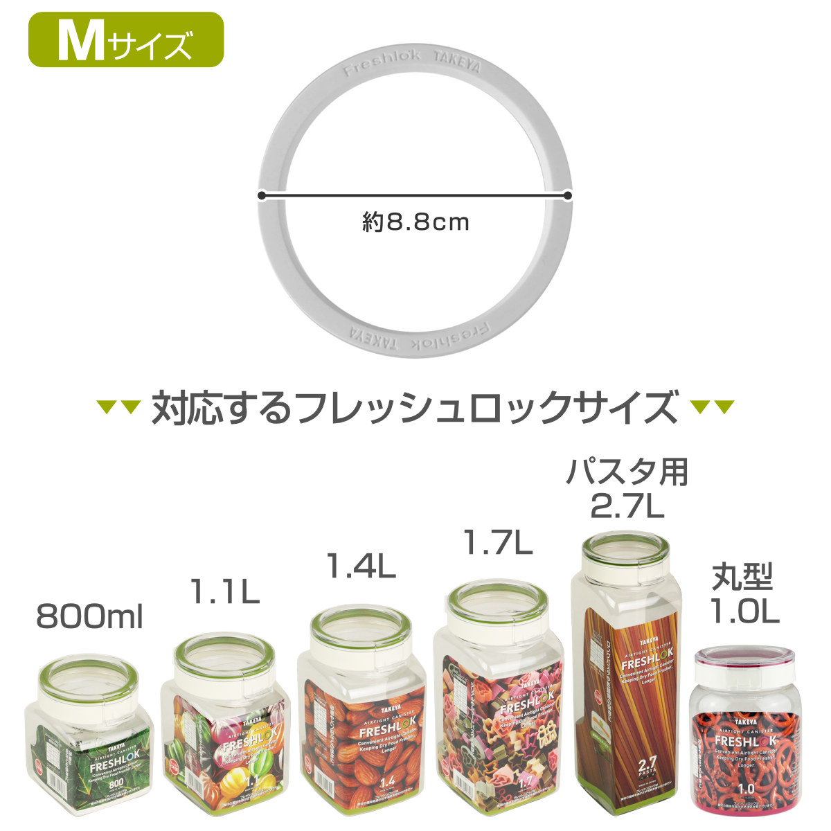 フレッシュロック 白パッキン M ( パッキン...の詳細画像1