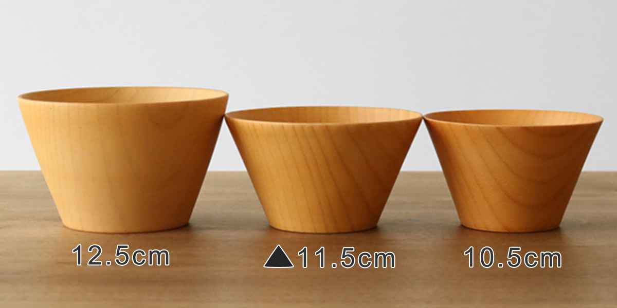 ウッドボウル 木製 330ml M 木目 ボウ...の詳細画像3