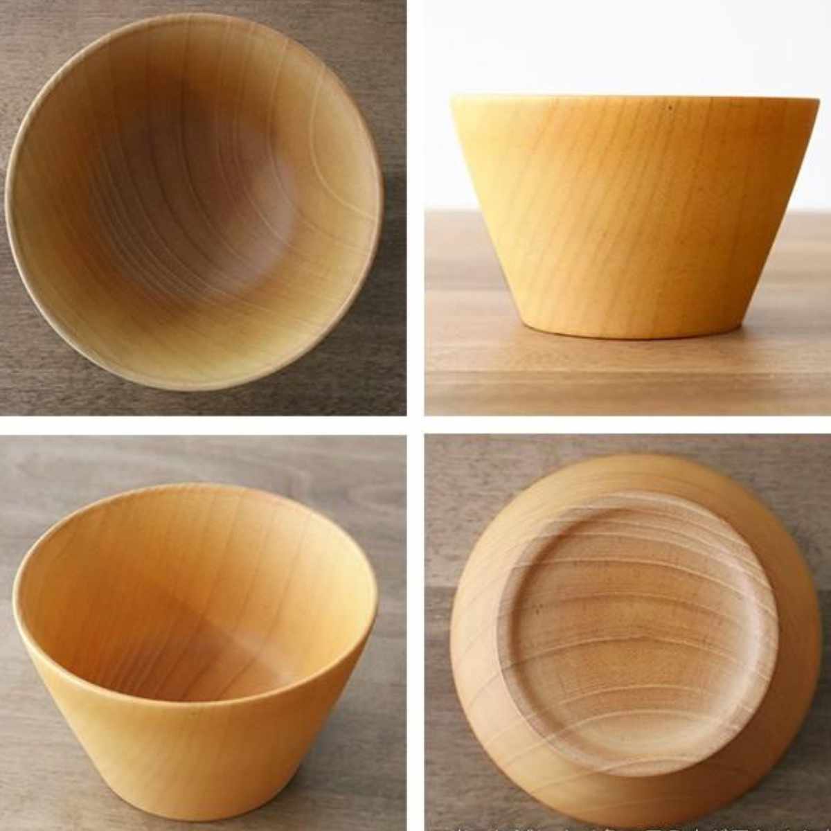 ウッドボウル 木製 330ml M 木目 ボウ...の詳細画像4