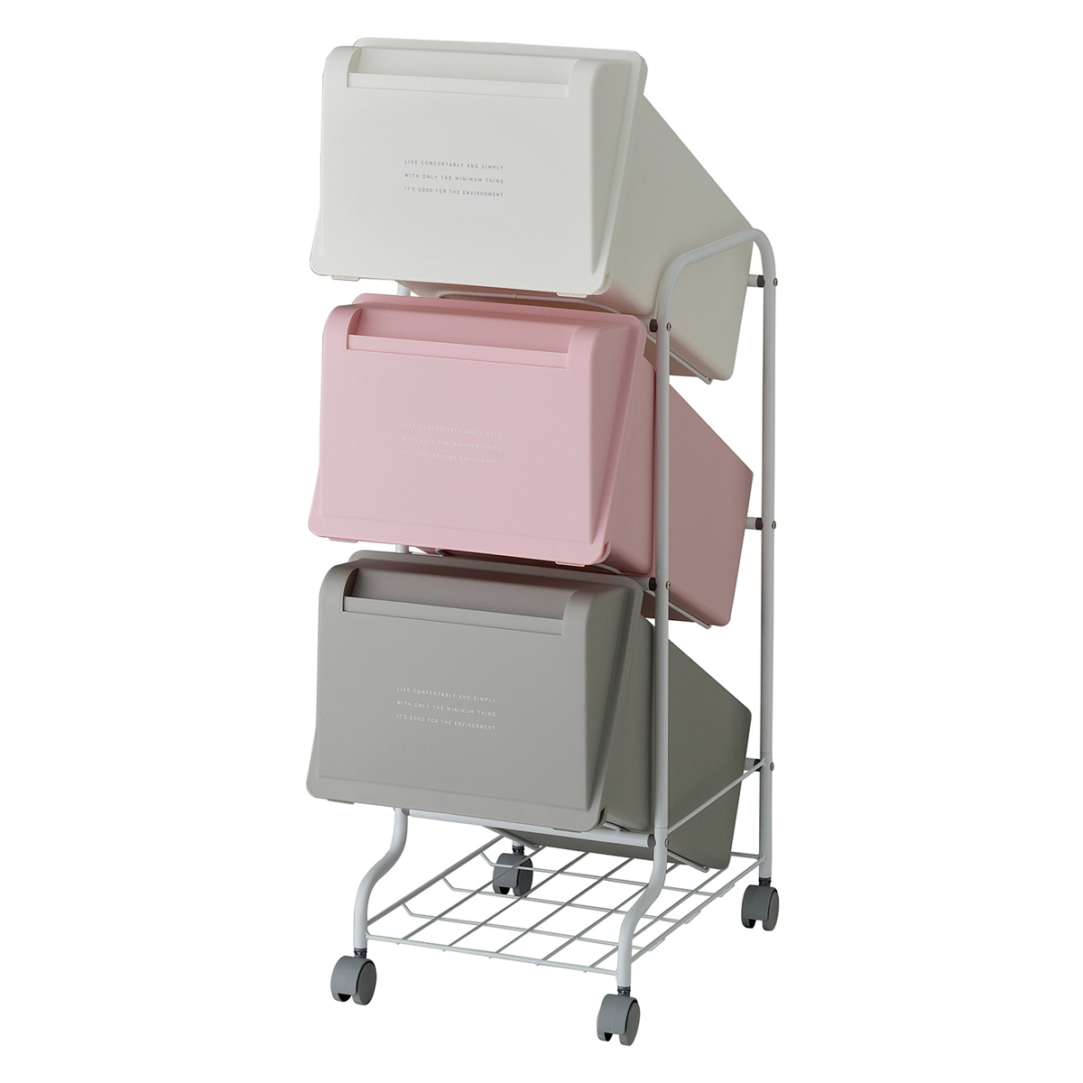 【新品未使用】ゴミ箱 縦型 4段 分別 84L コンテナスタイル CS2-80 楽天市場】コンテナスタイル 分別 縦型 大容量 ゴミ箱 スリム 4段 斜め