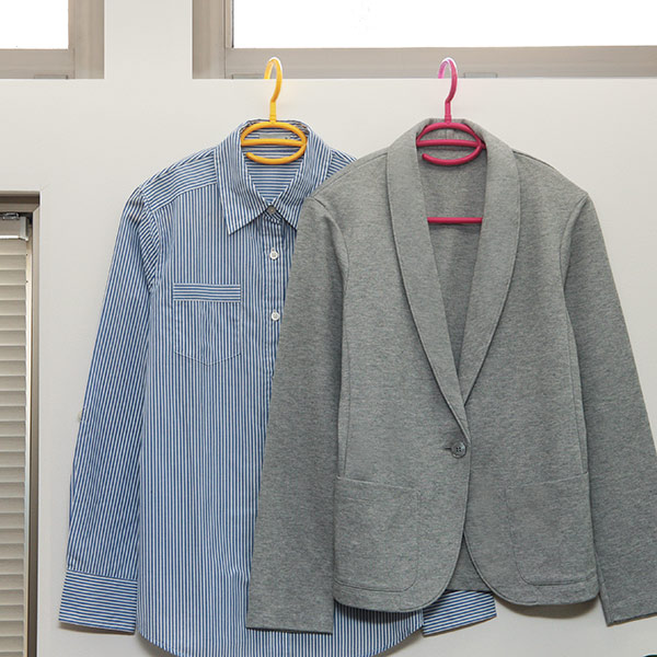 ハンガー 洗濯ハンガー 衣類ハンガー ハーモニーハンガー 6本組 肩幅