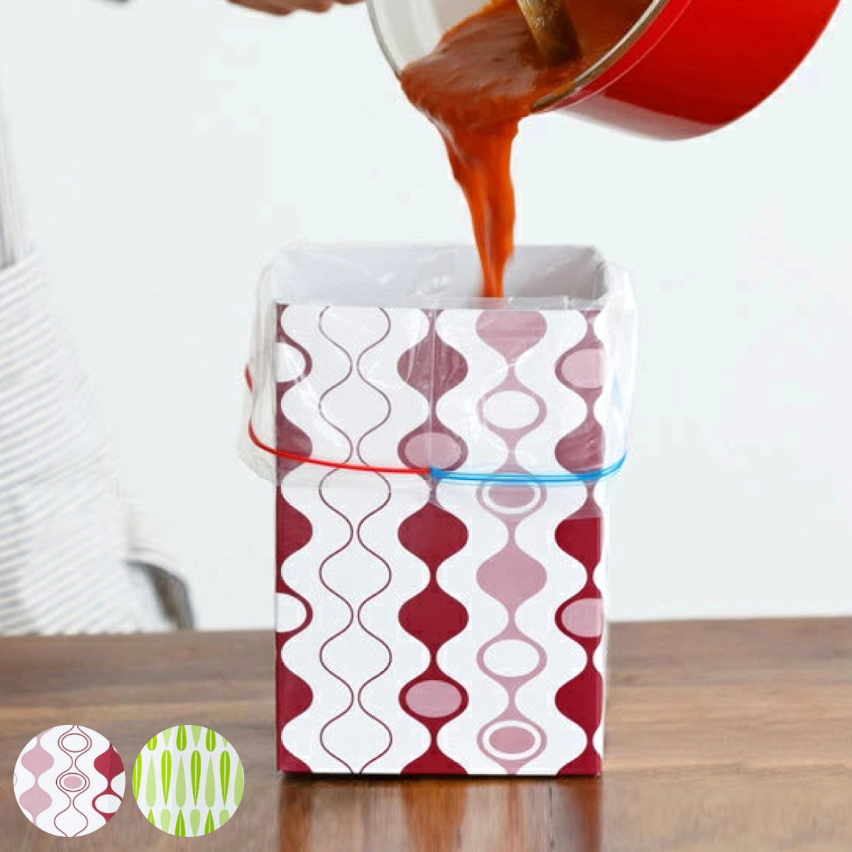 小分け師匠 保存袋ホルダー 便利グッズ （ アイディアグッズ キッチン便利グッズ キッチン雑貨 お助けグッズ アイデア商品 キッチン用品 キッチンアイテム キッチン小物 役立つ 便利 繰り返し使える ）【39ショップ】