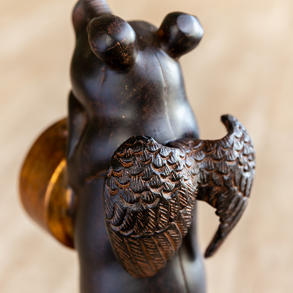 置き時計 ぶたのオブジェ時計 アナログ アンティーク （ 置時計 時計