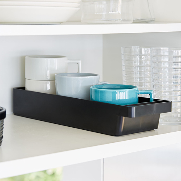 tower 山崎実業 ハンドル付きスリムグラス＆マグ収納 タワー