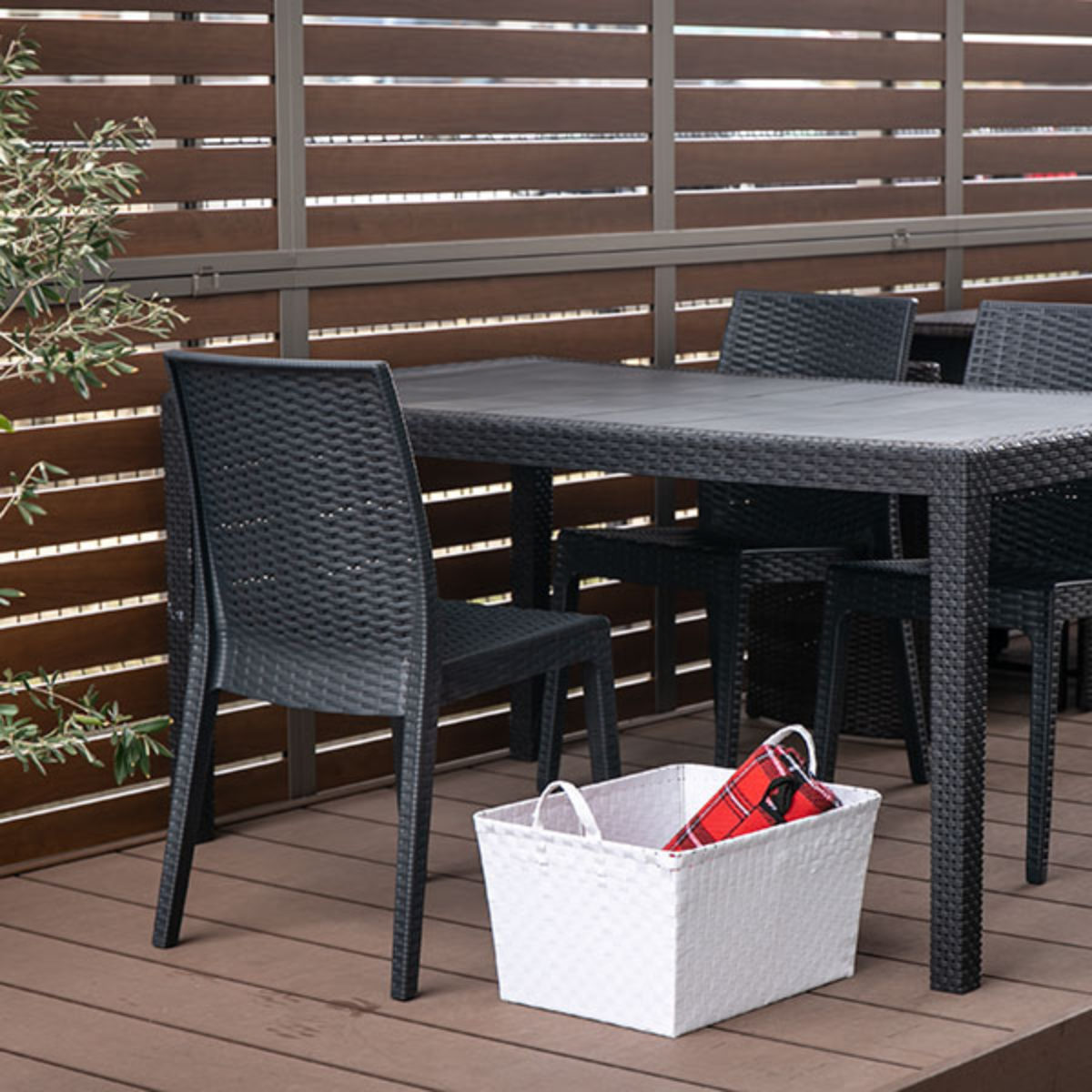 ちどり産業 バスケット PPバスケット 幅47×奥行36×高さ25cm ランドリー