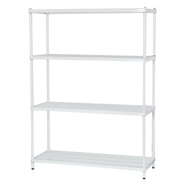 在庫限り・入荷無し）スチールラック 4段 メタルメッシュラック 幅