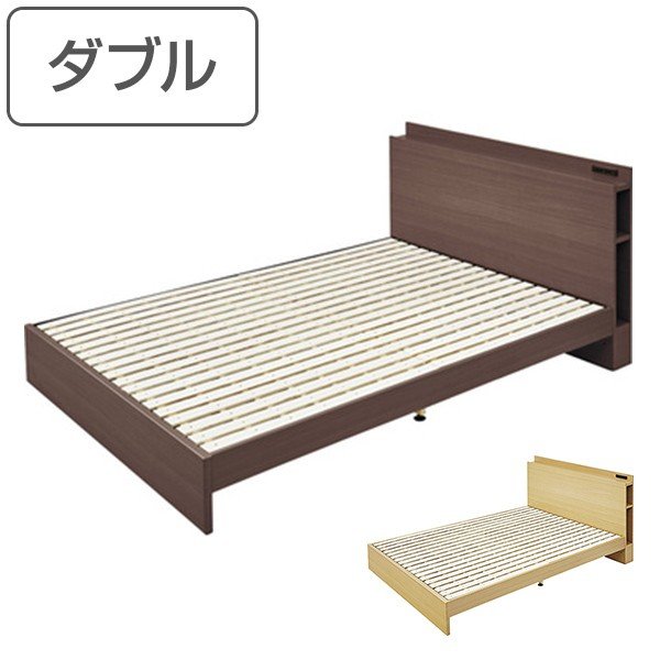 【新品未開封】すのこベッド　セミダブル ベッド セミダブルベッド すのこベッド コンセント付 （ ベット