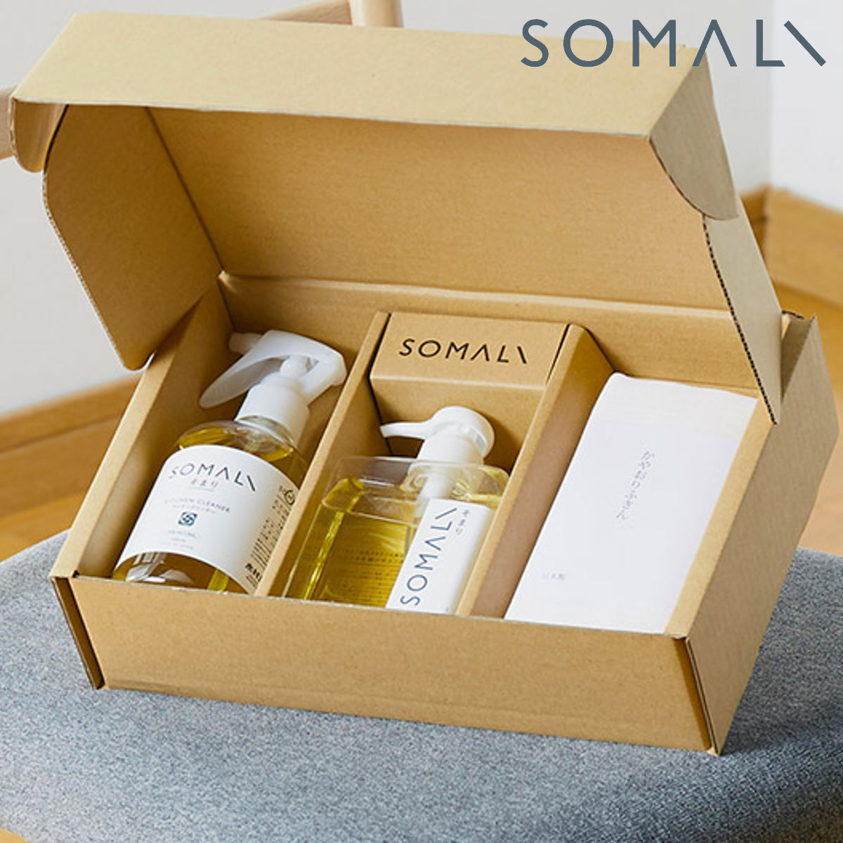 SOMALI キッチン洗剤 ギフトセット キッチンセット ギフトE （ そまり ギフトセット 石鹸 食器洗い洗剤 油汚れ 洗剤 天然由来成分 ふきん ）