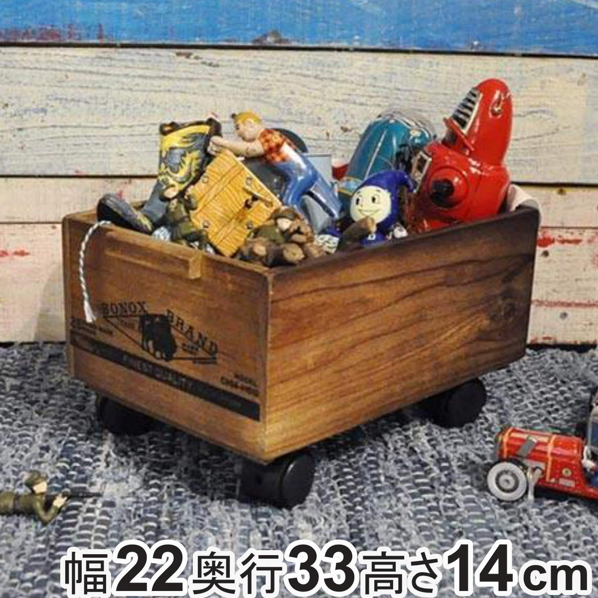 �������[ �_���g�� DULTON WOODEN STACKING BOX B �E�b�f�� �{�b�N�X �ؐ� ��22×���s33×����14cm �i �������� ���[�P�[�X ���[�{�b�N�X �P�[�X �j