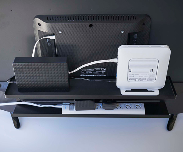 山崎実業 smart テレビ裏収納ラック スマ...の詳細画像4