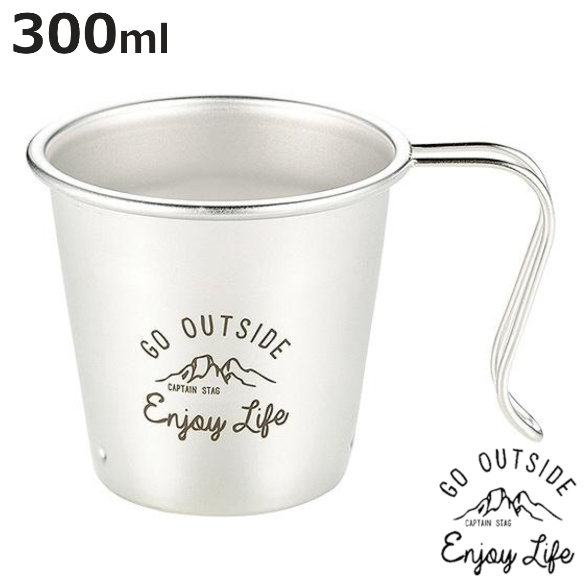 �R�b�v �A�E�g�h�A �X�^�b�L���O �L���v�e���X�^�b�O CAPTAINSTAG 300ml �����e �i �X�e�����X ���{�� �X�^�b�L���O�J�b�v �}�O CAPTAIN STAG �j