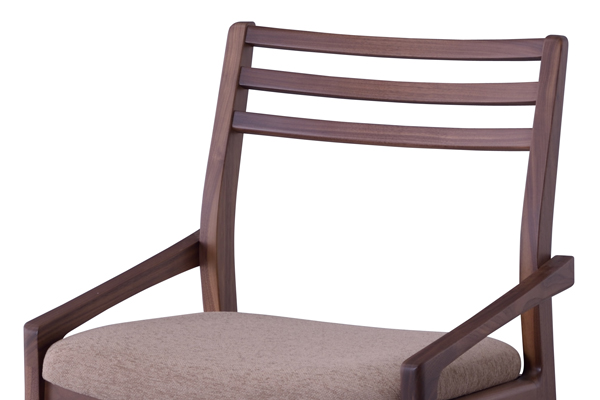 ダイニングチェア 天然木 ウォールナット 日本製 座面高43cm