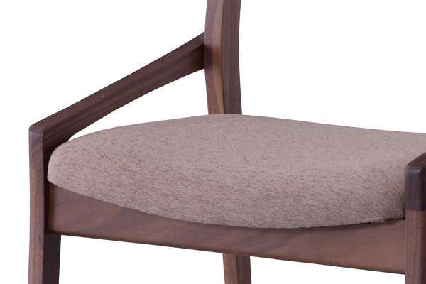 ダイニングチェア 天然木 ウォールナット 日本製 座面高43cm