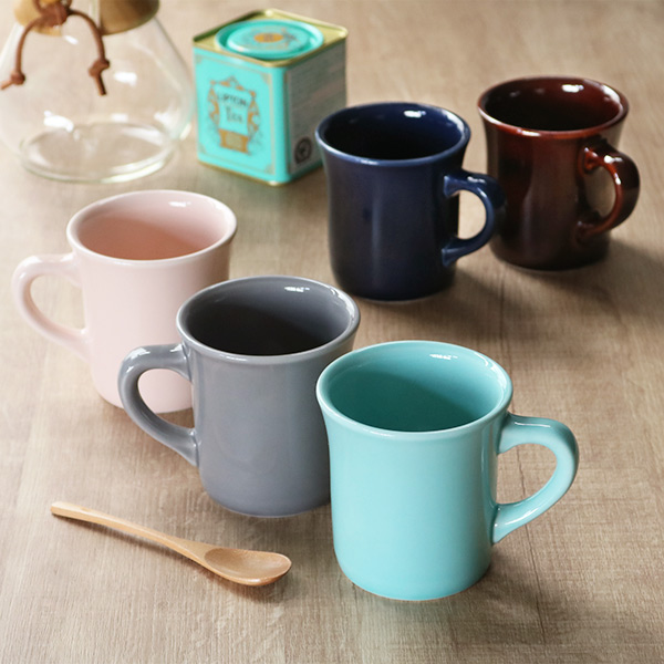 マグカップ 300ml M Cozyマグ 陶器 日本製 ネイビー （ 電子レンジ対応