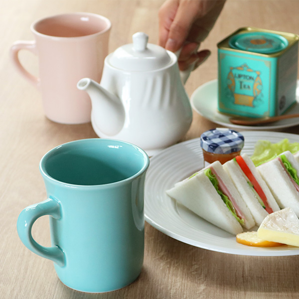 マグカップ 420ml L Cozyマグ 陶器...の詳細画像4