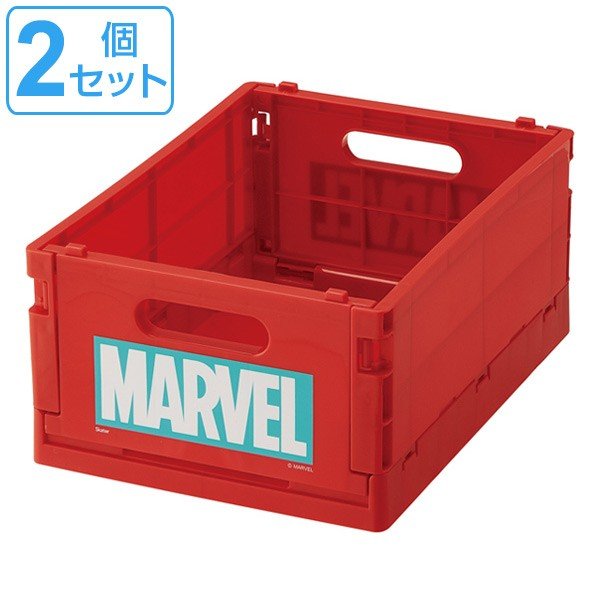 折りたたみコンテナ S MARVEL マーベル ロゴ コンテナ 収納ボックス 2