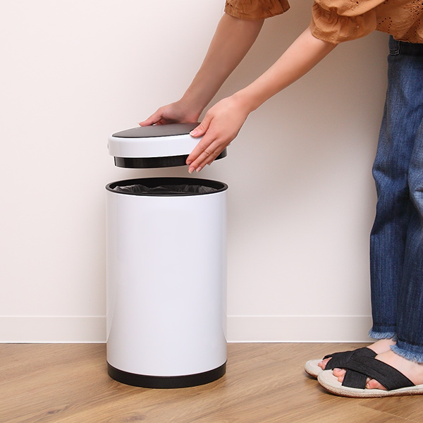 ゴミ箱 9L JAVA MIDY ふた付き ステンレス 自動開閉 充電式 （ 9