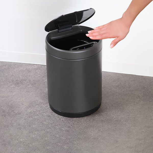 ゴミ箱 9L JAVA MIDY ふた付き ステンレス 自動開閉 充電式 （ 9