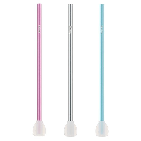 ストロー 24cm 直径0.8cm アルミ製 スプーン付 （ マドラー ヘラ エコ マイストロー 繰り返し使える ）  :314116:お弁当グッズのカラフルボックス - 通販 - Yahoo!ショッピング