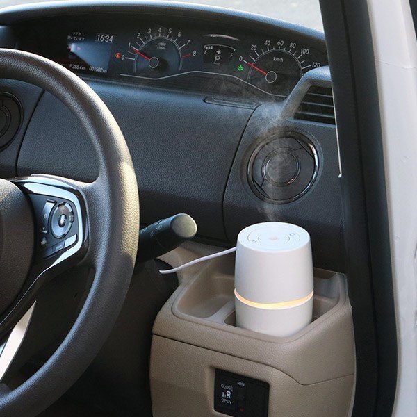 ディフューザー グリーンティーラボ モバイルアロマディフューザー 車 ドリンクホルダー対応 アロマディフューザー 超音波加湿器 モバイル お弁当グッズのカラフルボックス 通販 Yahoo ショッピング