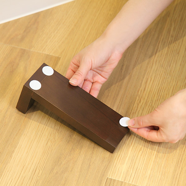 ☆木のカーペットクリーナー コロペタ☆④ カーペットクリーナー 木製 ロング スタンド付き 粘着クリーナー
